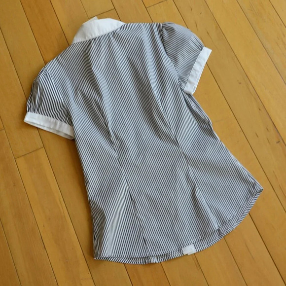 Portmans Striped Cotton Blend Top Size US XS - Picture 7 of 8